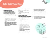 Preview image of Handout: Baby Bath Time Tips