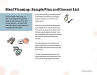 Preview image of Handout: Sample Weekly Meal Plan and Grocery List