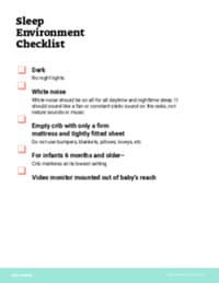 Preview image of Handout: Sleep Environment Checklist