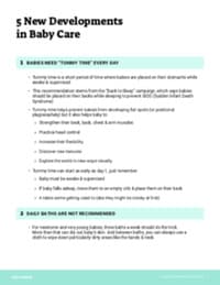 Preview image of Handout: What's New in Baby Care