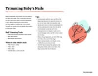 Preview image of Handout: Trimming Baby's Nails