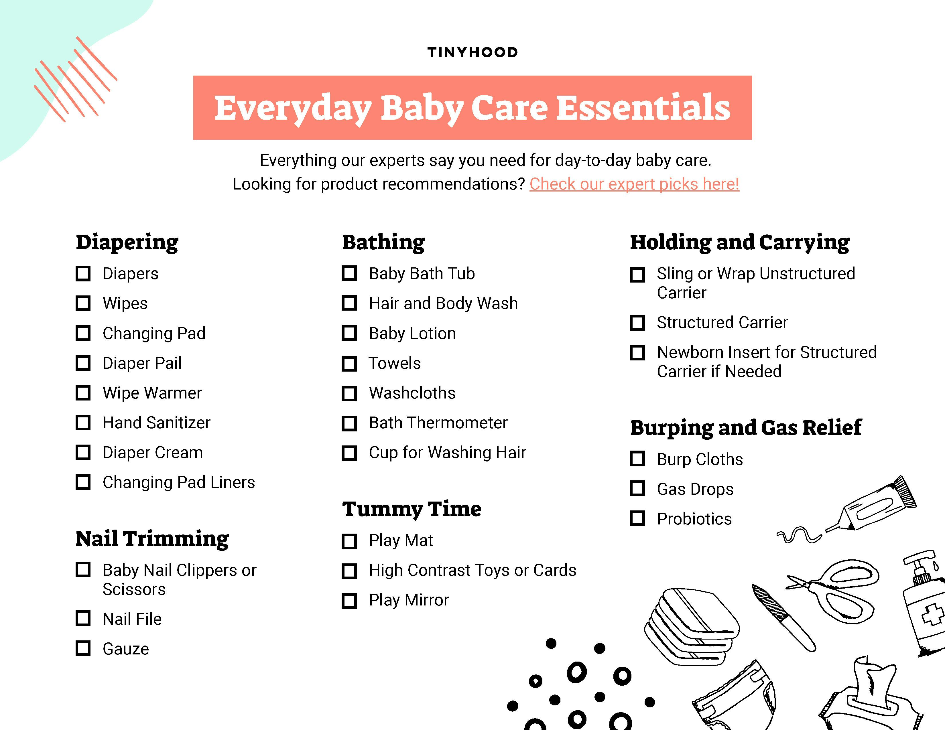 Preview image of Handout: Baby Care Essentials Checklist