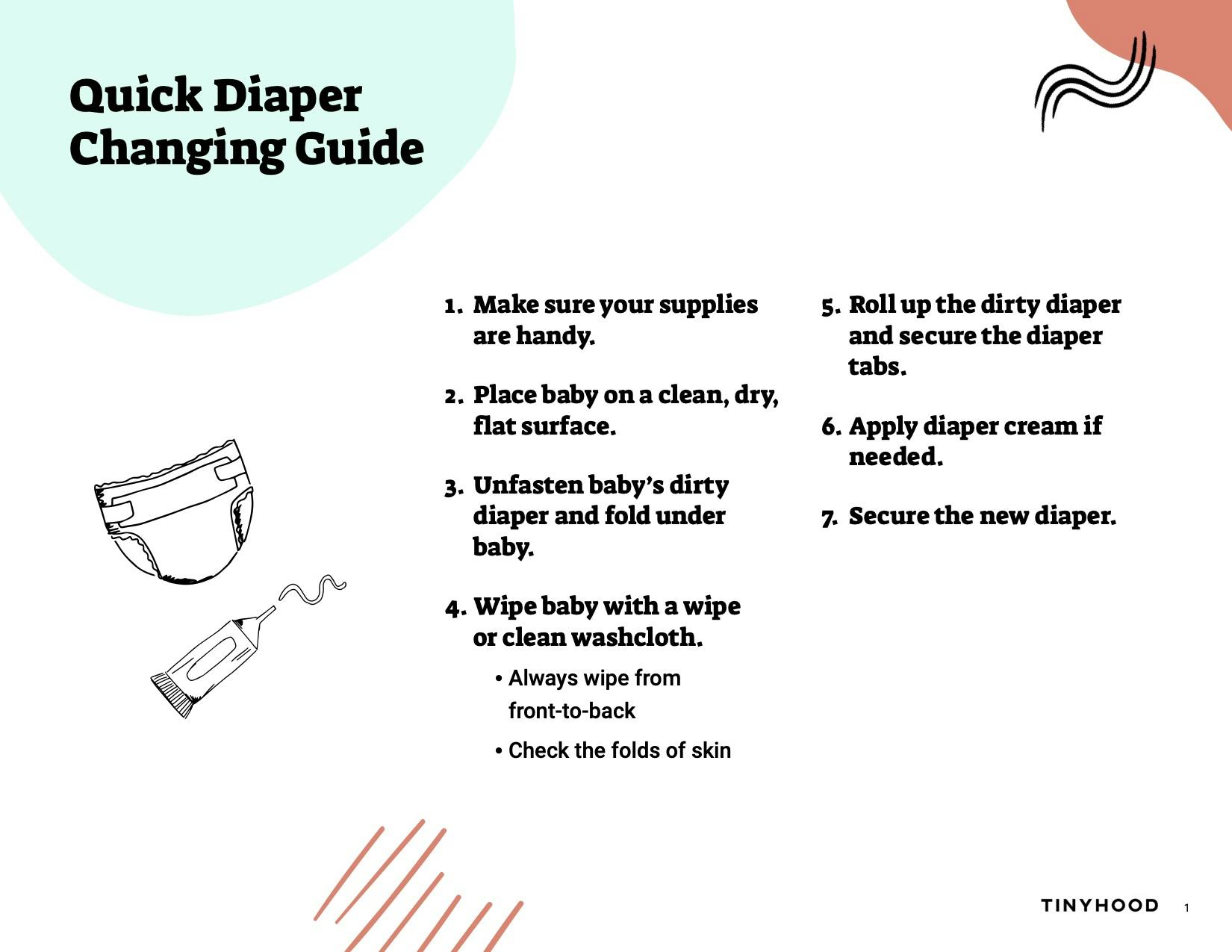 Preview image of Handout: Quick Diapering Guide