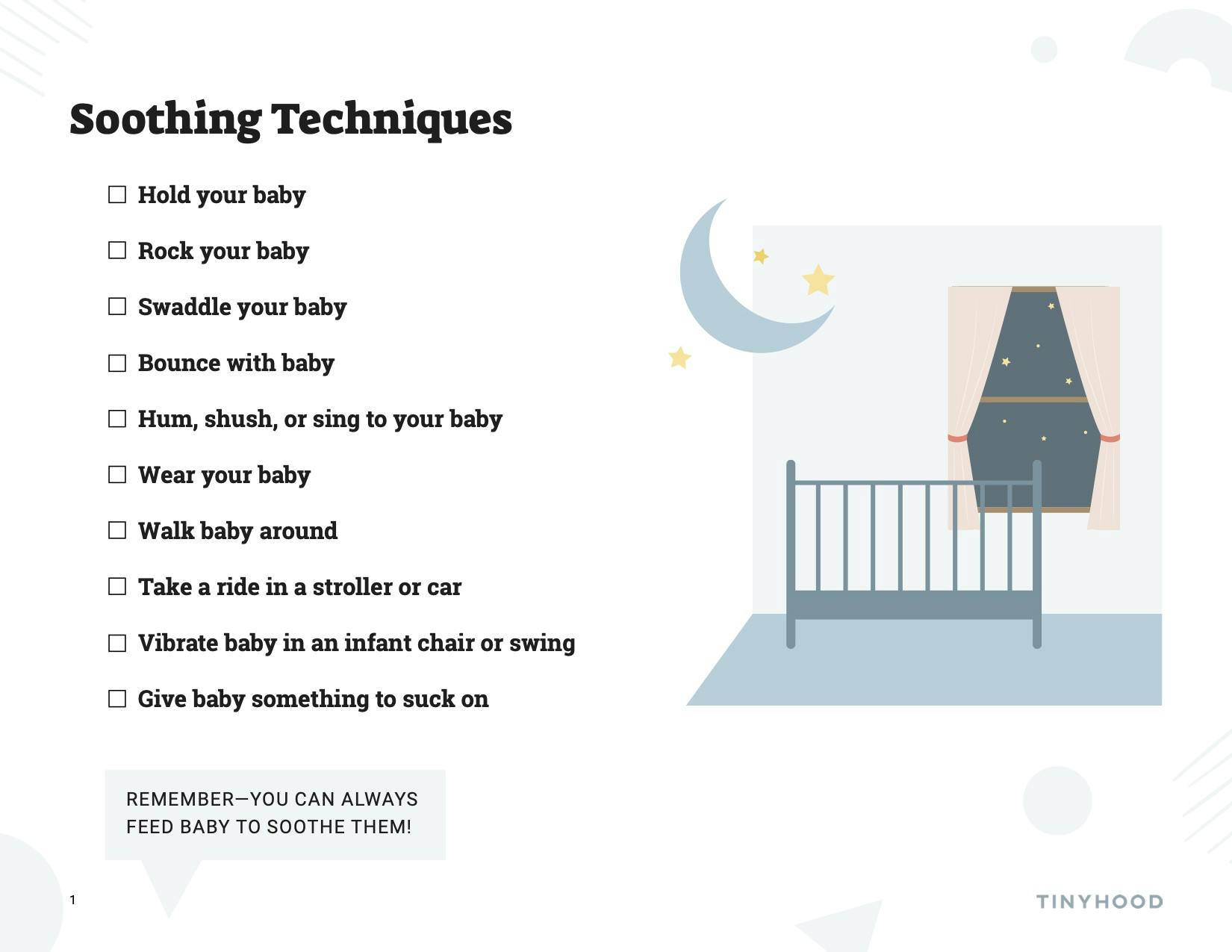 Preview image of Handout: Soothing Techniques