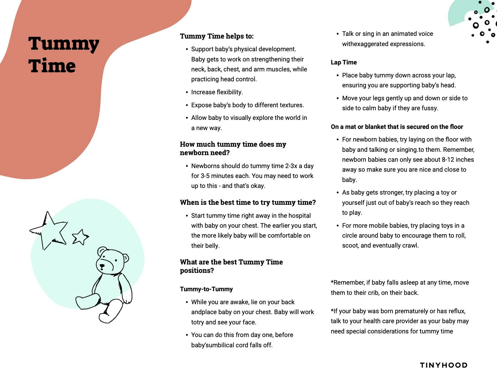 Preview image of Handout: A Guide to Tummy Time